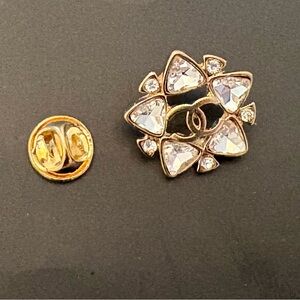 Elegant Gold and Silver Brooch